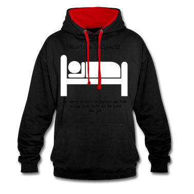 Bio LK Hoodie - Newtons Erstes Gesetz Grafik Tee Schlafen