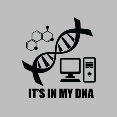 Motiv Es ist in meiner DNA DNS Computer Nerd Chemie
