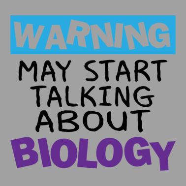 Motiv Warning may start talking about biology Geschenk