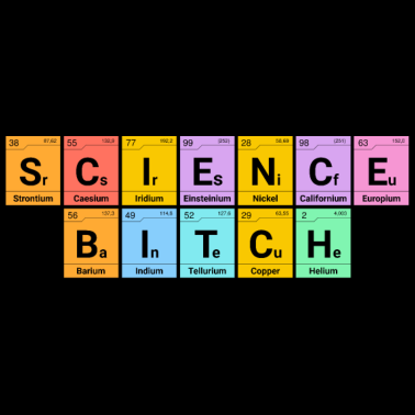 Motiv Science Bitch Chemische Elemente