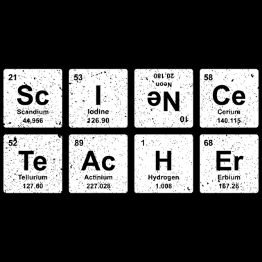 Motiv SCIENCE TEACHER ELEMENTE lustiges Lehrer Geschenk