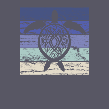 Motiv Schildkröte Meeresbiologe Vintage retro