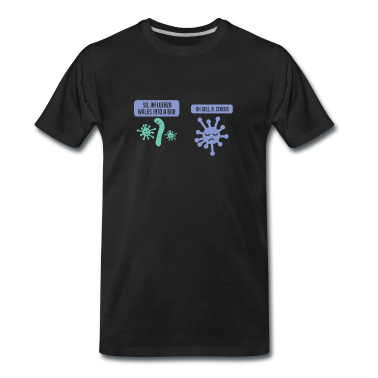 Bio LK T-Shirt - Influenza geht in eine Bar - Lustiges Wissenschaft