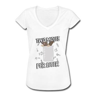 Bio LK T-Shirt - Maulwurf Labor Pun Wortwitz Liter Chemiker Chemie