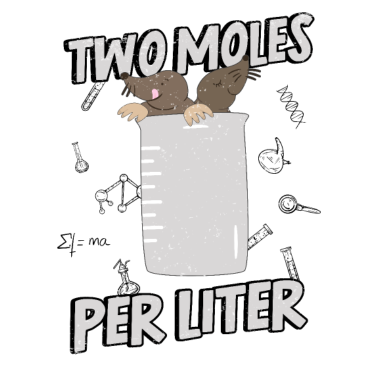 Motiv Maulwurf Labor Pun Wortwitz Liter Chemiker Chemie