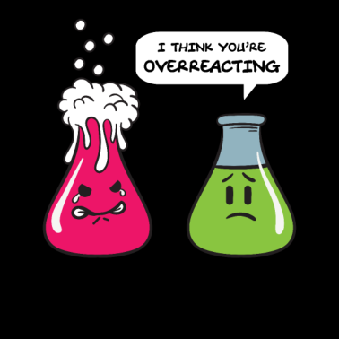 Motiv Chemie Biologie Chemikalien Overreacting Geschenk