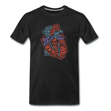 Bio LK T-Shirt - Herz Anatomie Biologie Geschenk Aorta Herzschlag
