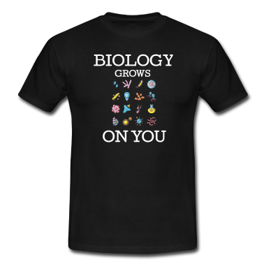 Bio LK T-Shirt - Mikrobiologie-Symbol-Biologie wächst auf Ihnen