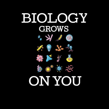 Motiv Mikrobiologie-Symbol-Biologie wächst auf Ihnen