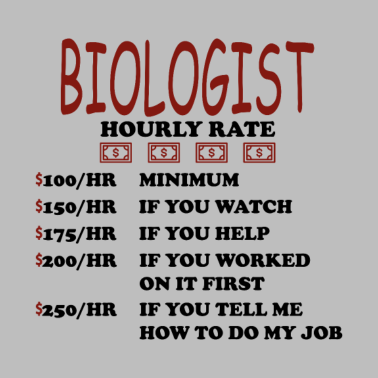 Motiv Biologe Biologie Stundenlohn Geschenk
