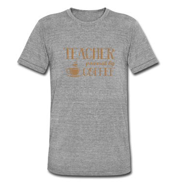 Bio LK T-Shirt - Teacher powered by coffee Geschenk Professor