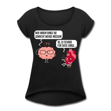 Bio LK T-Shirt - Biologie Herz und Gehirn Lustiger Spruch