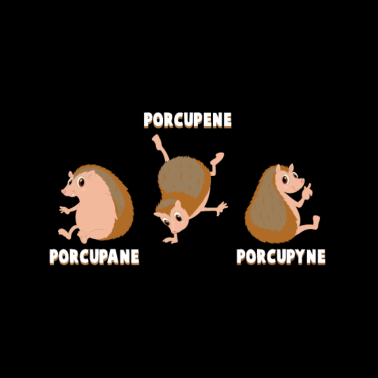 Motiv Schule Wortspiel Chemie Reaktion Stachelschweine