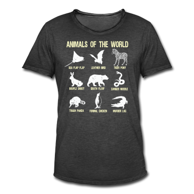 Bio LK T-Shirt - Tiere der Welt Lustige Tiernamen Geschenk Humor