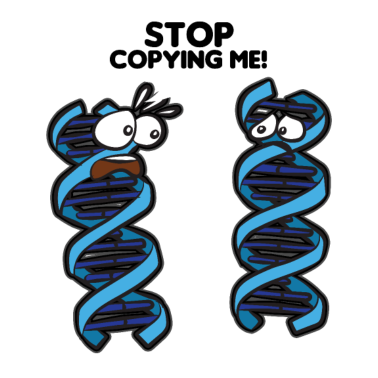 Motiv STOP COPYING ME DNA Humor Genetik Erbgut Witz