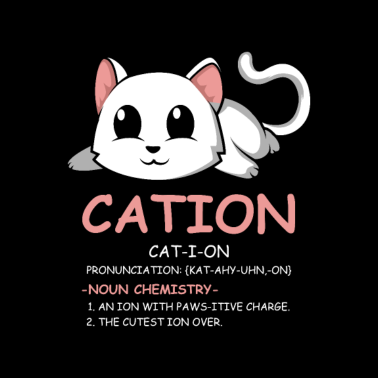 Motiv Cation Pawsitive Katzen-Liebhaber oder Chemiker Ge