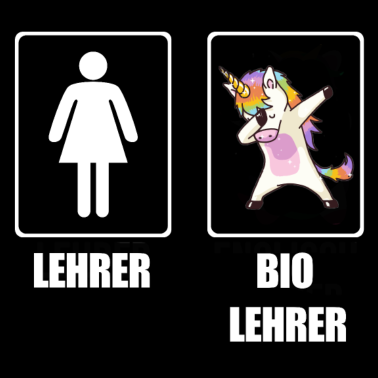 Motiv Biologie Biolehrer Biologe Einhorn Lehrer