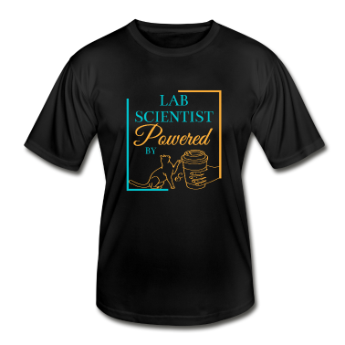 Bio LK T-Shirt - Lab Scientist Powered by Cats and Coffee