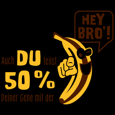 Motiv Banane - Gene - Spruch - Evolution - Affe - 2C