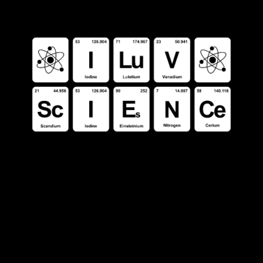 Motiv Periodensystem i luv science Chemiker Element