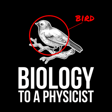 Motiv Biologie zu einem Physiker Lustiges Physik-Design