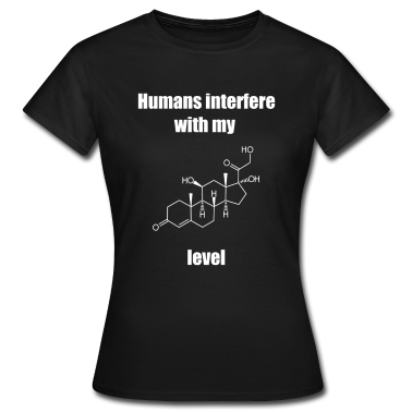 Bio LK T-Shirt - Cortisol Chemie Spruch Witz Stress Menschen Hormon