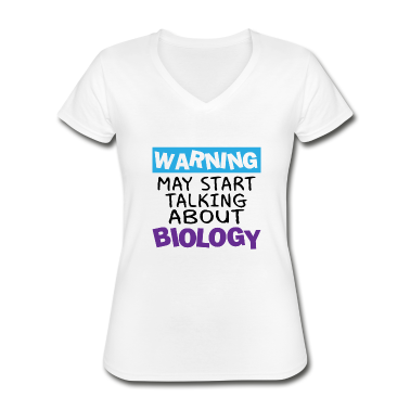 Bio LK T-Shirt - Warning may start talking about biology Geschenk