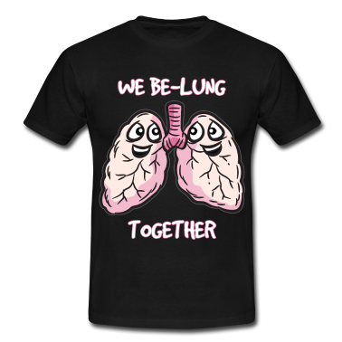 Bio LK T-Shirt - WE BELUNG TOGETHER Lustiger Spruch Lungen Flügel