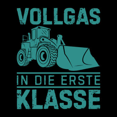 Motiv Vollgas in die erste klasse Geschenk Einschulung