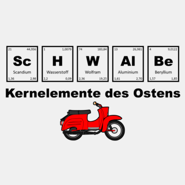 Motiv Schwalbe KR51 Rot Chemische Elemente des Ostens