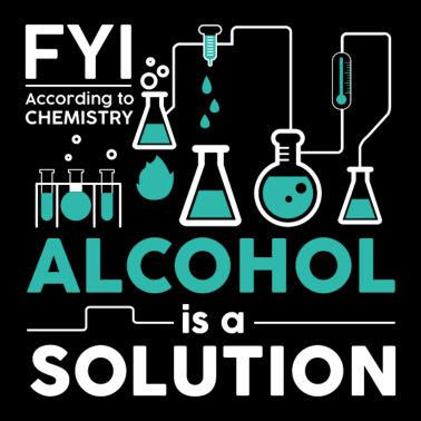 Motiv Alkohol Chemie Lösung Science Student Geschenk