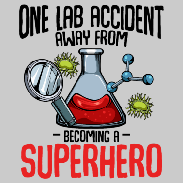 Motiv Chemie Superheld Lustige Sprüche Chemiker Geschenk