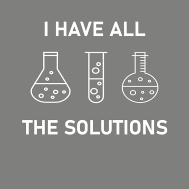 Motiv Chemiker Geschenk Science Nerd Lösungen Labor Lab