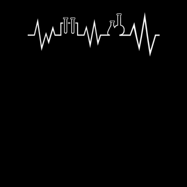Motiv Chemie Nerd Herzschlag Herzlinie Chemiker