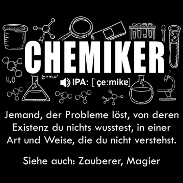 Motiv Chemiker Wörterbuch