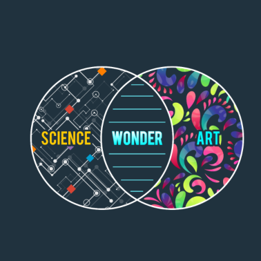 Motiv Science Wonder Art überlappende Kreise Geschenk