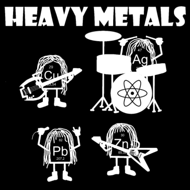 Motiv Schwermetalle die Rocken, Nerd Wissenschaft
