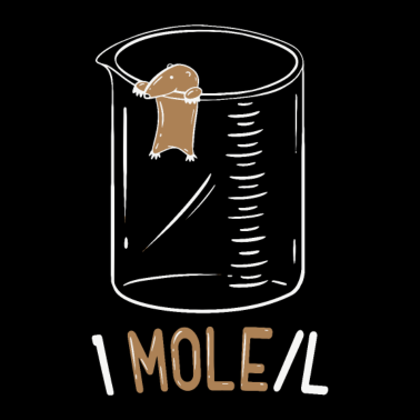 Motiv One Mole Per Liter Lustig Chemie Geek Physik Nerd