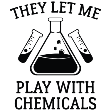 Motiv Sie lassen mich mit Chemikalien spielen