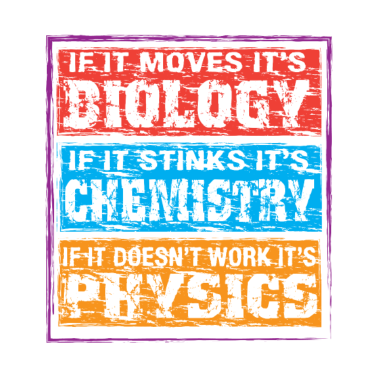 Motiv Biologie, Chemie, Physik - Lustiges Lehrer Shirt