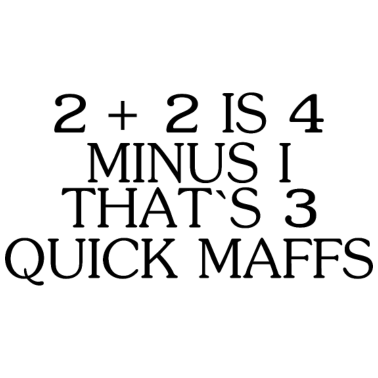 Motiv Quick maffs Mathe Schule Geschenk Formel