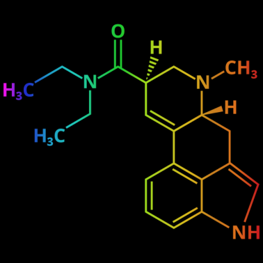 Motiv LSD Molekül Bicycle Day Acid Chemie Drogen Droge