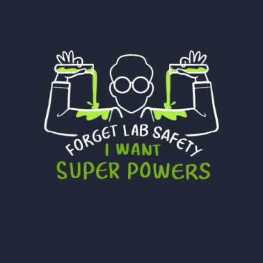 Motiv Lab Sicherheit Superpowers Chemiker oder Wissensch