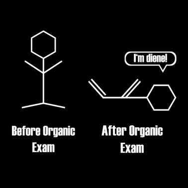 Motiv Organische Chemie Student Exam Geschenk