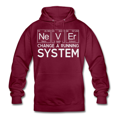 Chemie LK Hoodie - Periodensystem - Never change a running system