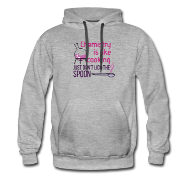 Chemie LK Hoodie - Chemie ist wie Kochen, Löffel nicht ablecken
