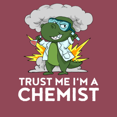 Motiv Dino Chemiker Labor Chemie Kinder Geschenk