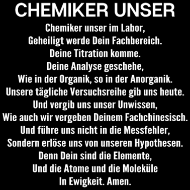 Motiv Chemie Chemiker Chemikant Chemielaborant Geschenk