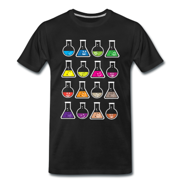 Chemie LK T-Shirt - Geek colorful test tube Reagenzglas Chemie Science