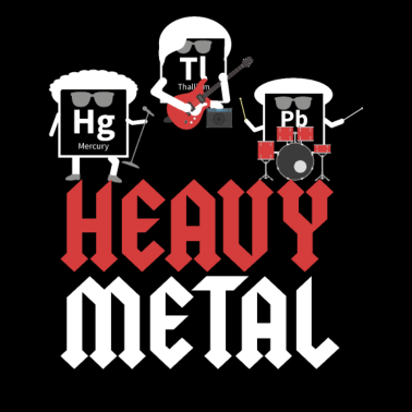 Motiv Schwermetalle Chemie Humor Musik